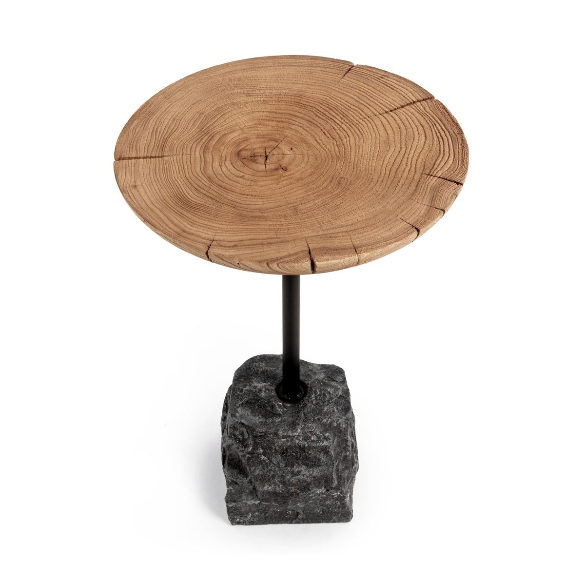 Linden - End Table - Natural / Black - Select Living Furniture - End Tables - Classic Home - 51005471 - Linden - End Table - Natural / Black -
