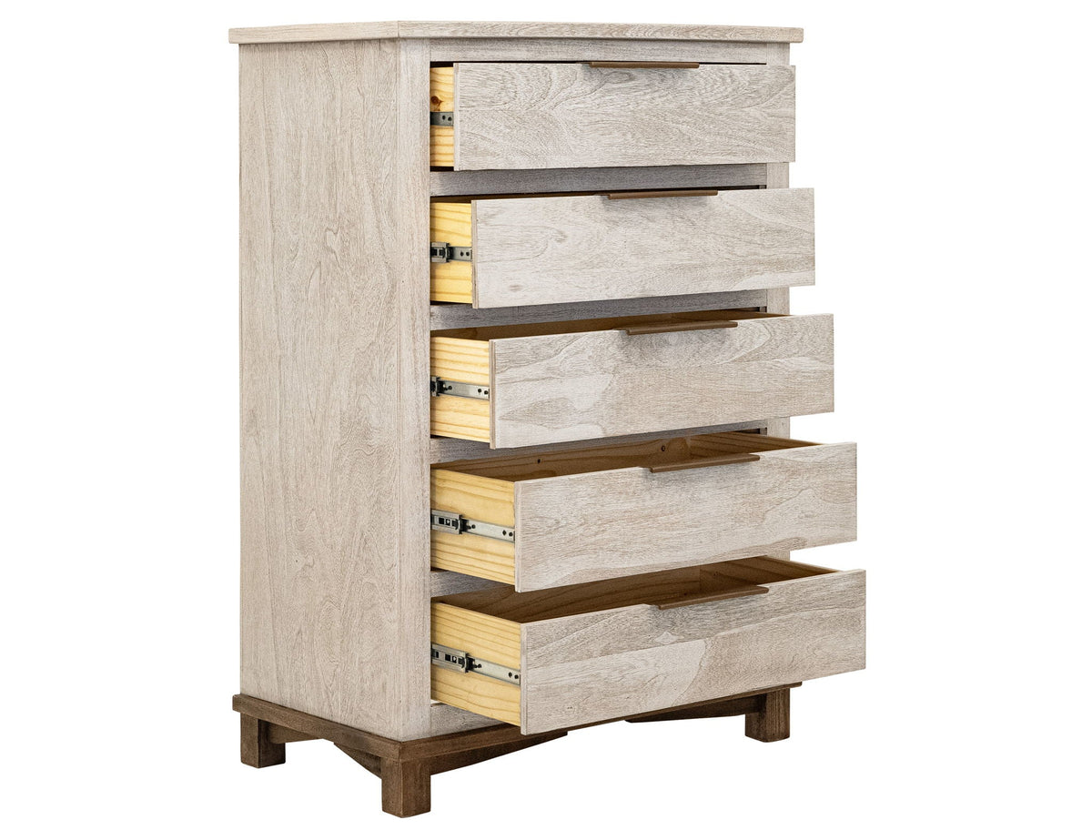 Loft - 5 Drawer Chest - Select Living Furniture - Accent Chests - IFD Group - IFD6441CHT - Light Brown - Loft - 5 Drawer Chest -