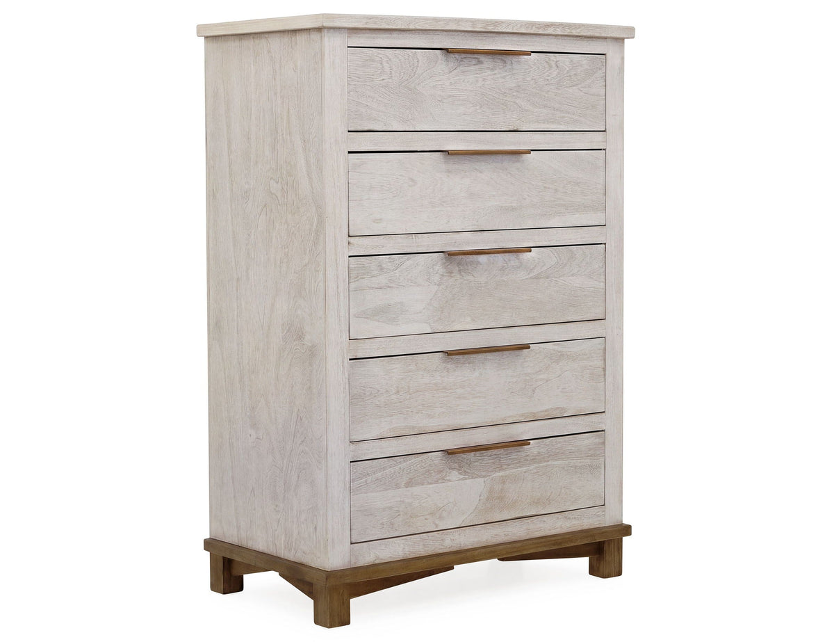 Loft - 5 Drawer Chest - Select Living Furniture - Accent Chests - IFD Group - IFD6333CHT - Gray - Loft - 5 Drawer Chest -