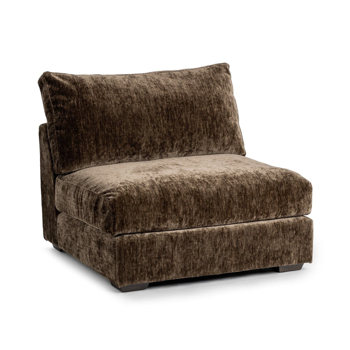 Ludwig - Armless Chair - Mossed Brown - Select Living Furniture - Armless Chairs - Classic Home - 41105322301 - Ludwig - Armless Chair - Mossed Brown -