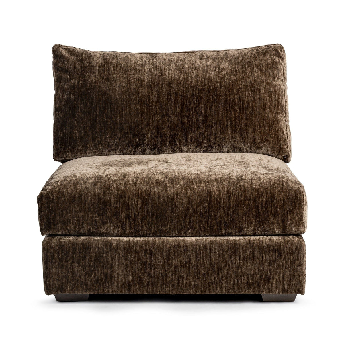 Ludwig - Armless Chair - Mossed Brown - Select Living Furniture - Armless Chairs - Classic Home - 41105322301 - Ludwig - Armless Chair - Mossed Brown -