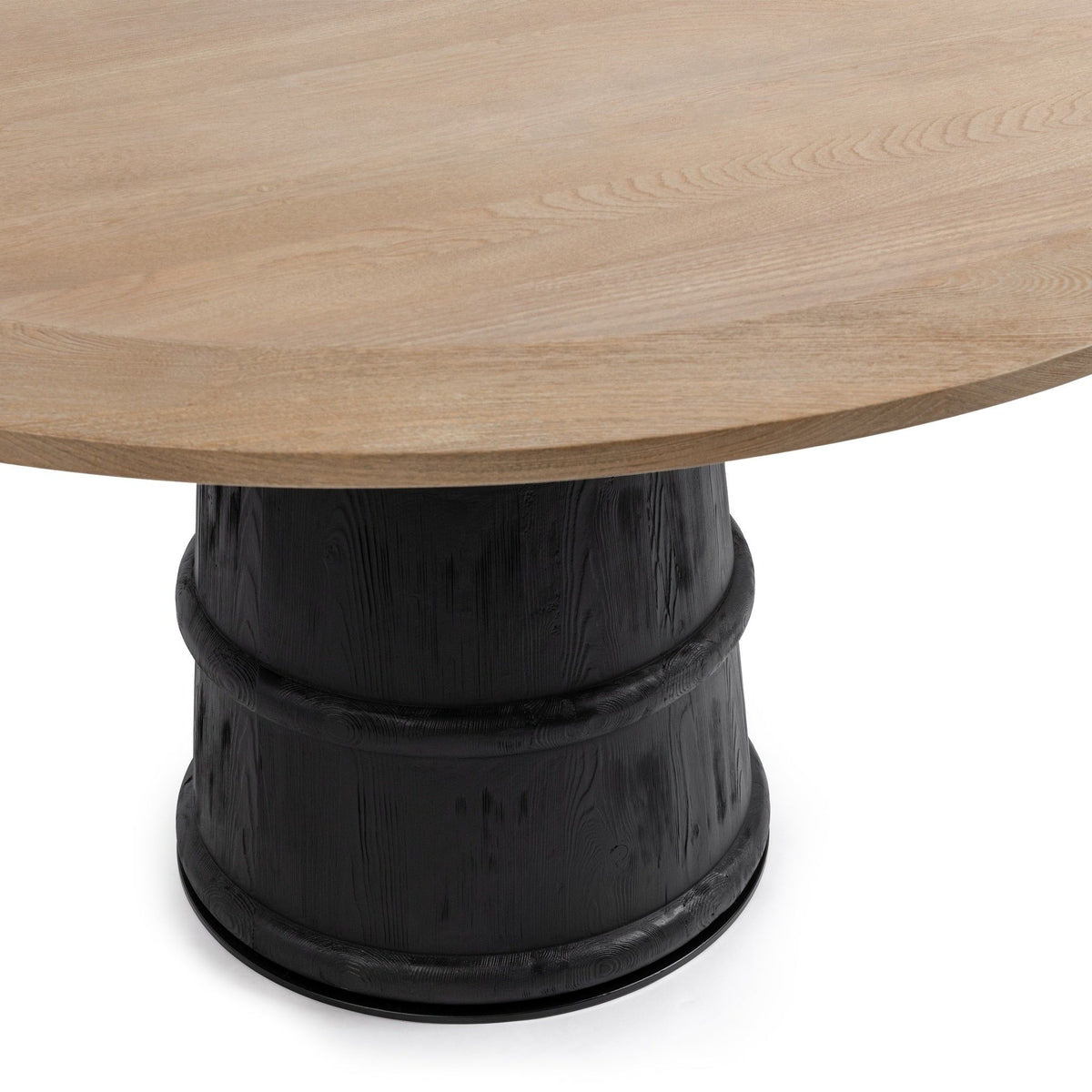 Lunen - 55" Round Dining Table - Soft Reef Noir - Select Living Furniture - Dining Tables - Classic Home - 51005543 - Lunen - 55" Round Dining Table - Soft Reef Noir -