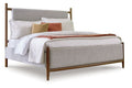 Lyncott - Upholstered Bed - Select Living Furniture - Upholstered Beds - Signature Design by Ashley® - B615B7 - Dark Brown -California King - Lyncott - Upholstered Bed -