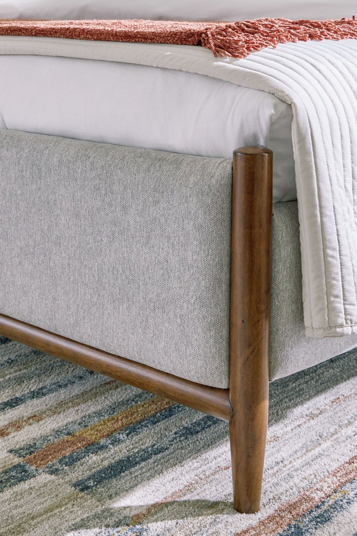 Lyncott - Upholstered Bed - Select Living Furniture - Upholstered Beds - Signature Design by Ashley® - B615B7 - Dark Brown -California King - Lyncott - Upholstered Bed -
