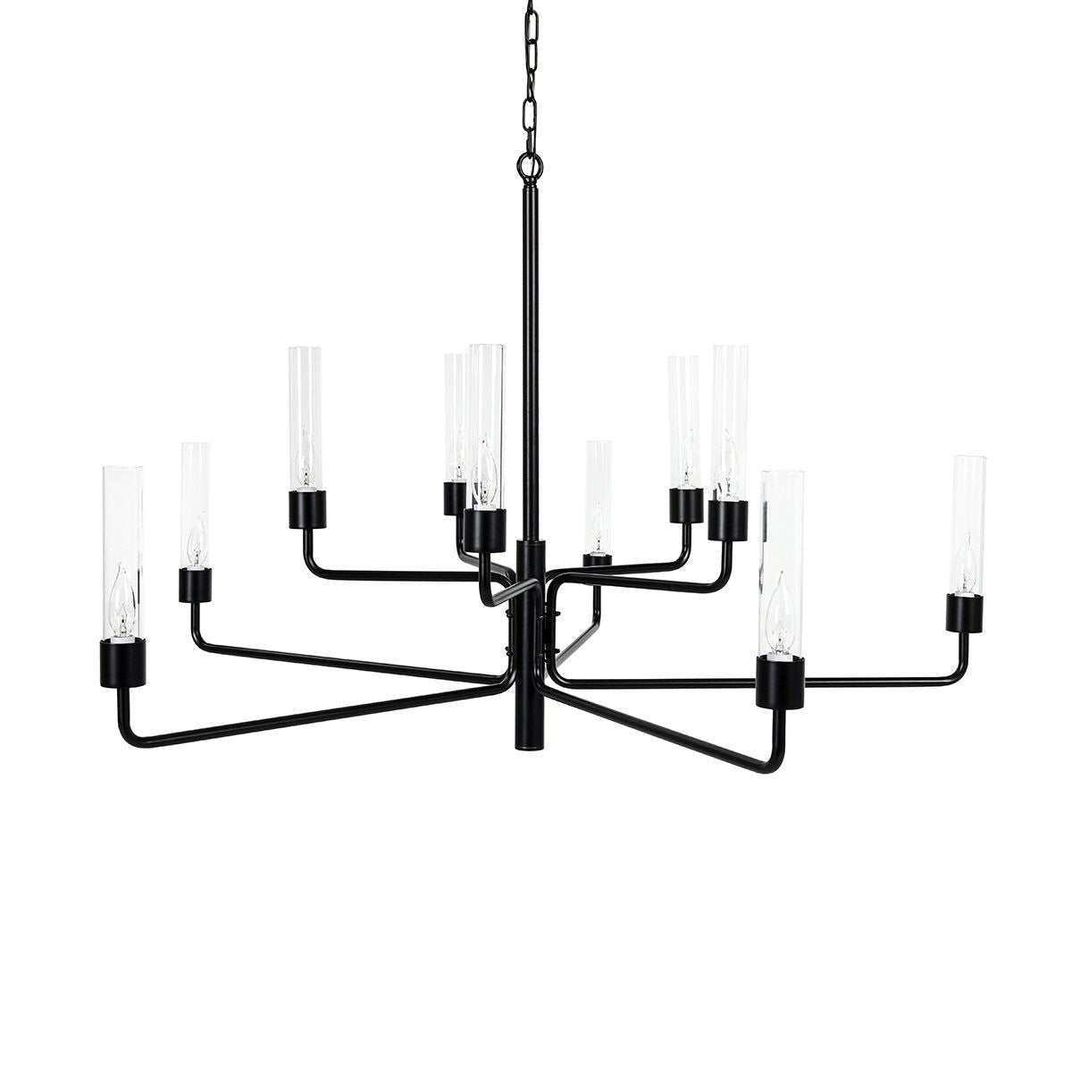 Madeline - Chandelier - Matte Black - Select Living Furniture - Chandeliers - Classic Home - 56004170 - Madeline - Chandelier - Matte Black -