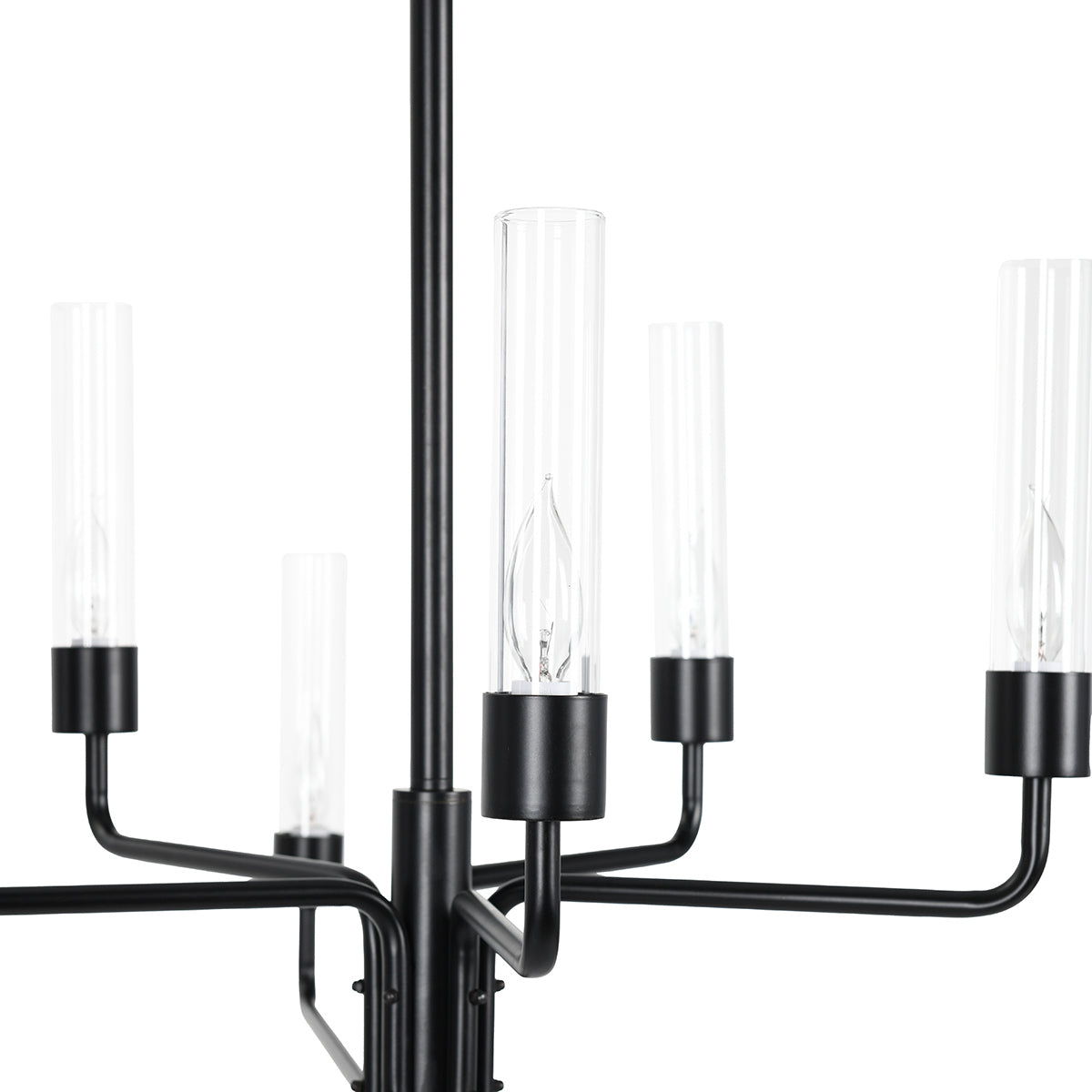 Madeline - Chandelier - Matte Black - Select Living Furniture - Chandeliers - Classic Home - 56004170 - Madeline - Chandelier - Matte Black -