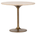 Malani - Travertine Gathering Table - Select Living Furniture - Dining Tables - Classic Home - 51012049 - Gold - Malani - Travertine Gathering Table -
