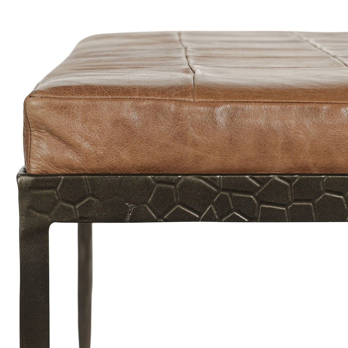 Malo - 28" Leather Bench - Select Living Furniture - Upholstered Benches - Classic Home - 53002014 - Cocoa Brown - Malo - 28" Leather Bench -