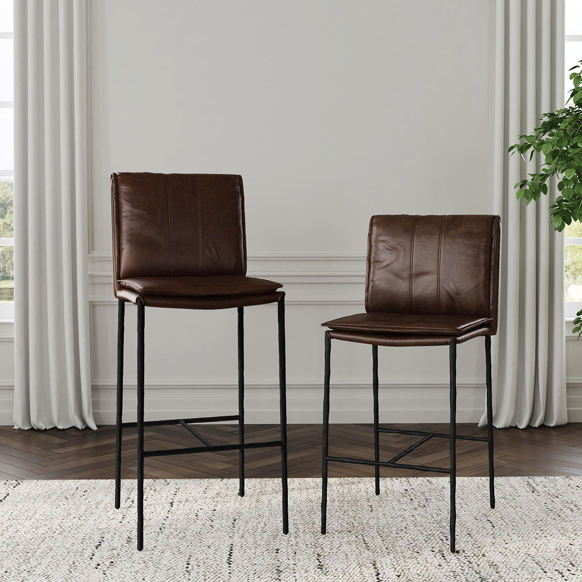 Mayer - Bar Stool - Select Living Furniture - Bar Height (28"-30") - Classic Home - 53004334 - Tan -Counter Height (24"-27") - Mayer - Bar Stool -