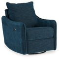 Mcburg - Swivel Power Recliner - Navy - Select Living Furniture - Swivel Chairs - Signature Design by Ashley® - 4480128 - Mcburg - Swivel Power Recliner - Navy -