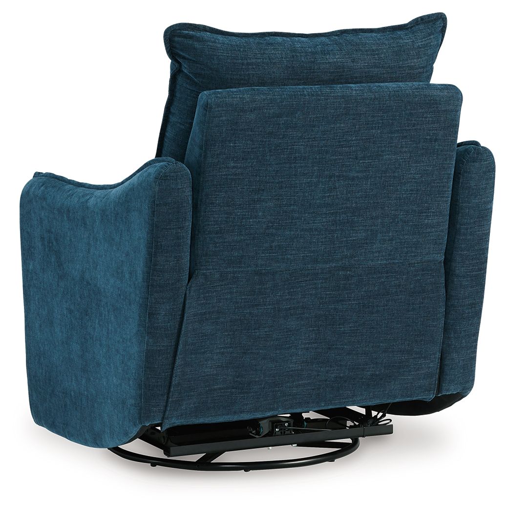 Mcburg - Swivel Power Recliner - Navy - Select Living Furniture - Swivel Chairs - Signature Design by Ashley® - 4480128 - Mcburg - Swivel Power Recliner - Navy -