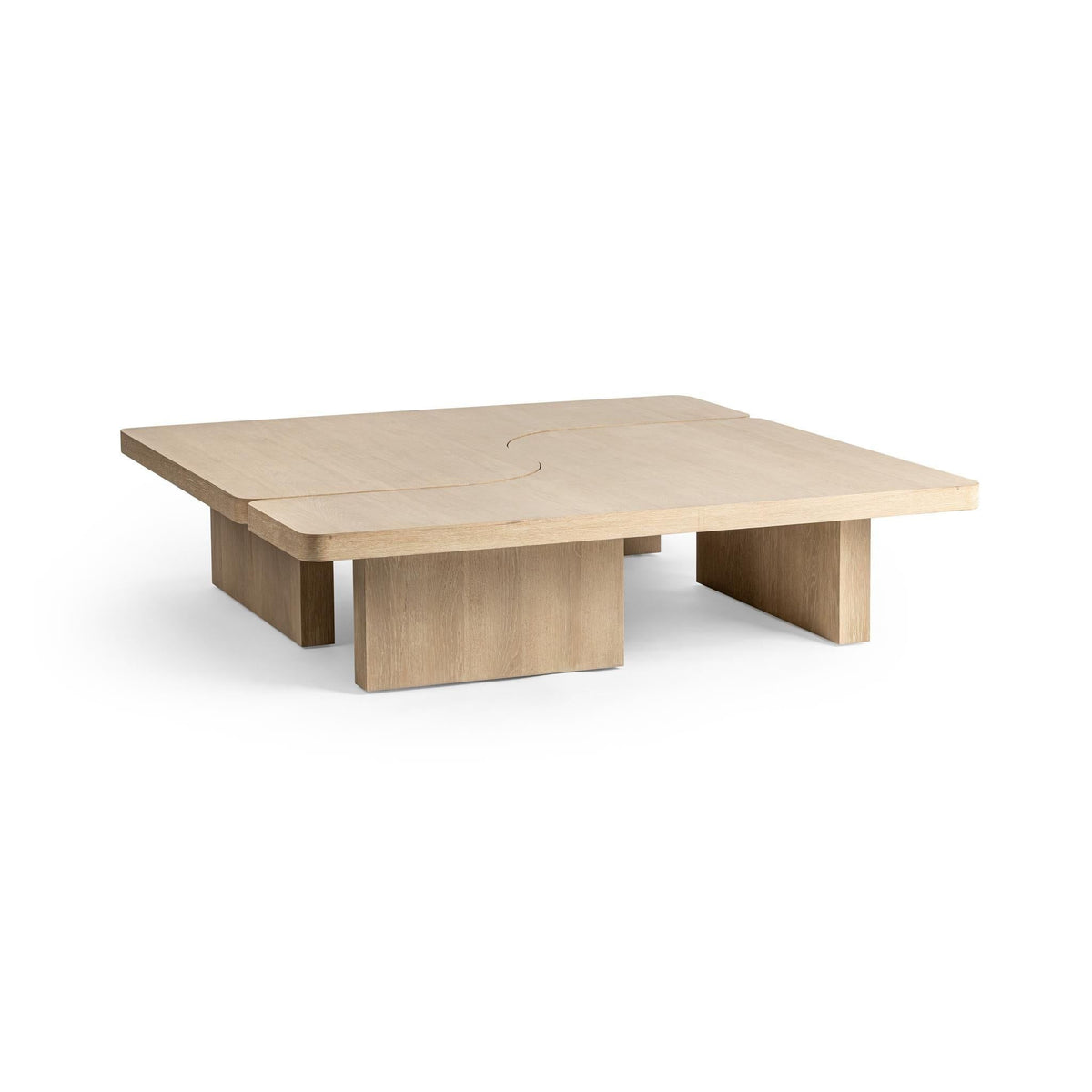 Melina - Coffee Table - Select Living Furniture - Coffee Tables - Classic Home - 51031856 - Coastal Drift -63"W x 63"D x 15"H - Melina - Coffee Table -