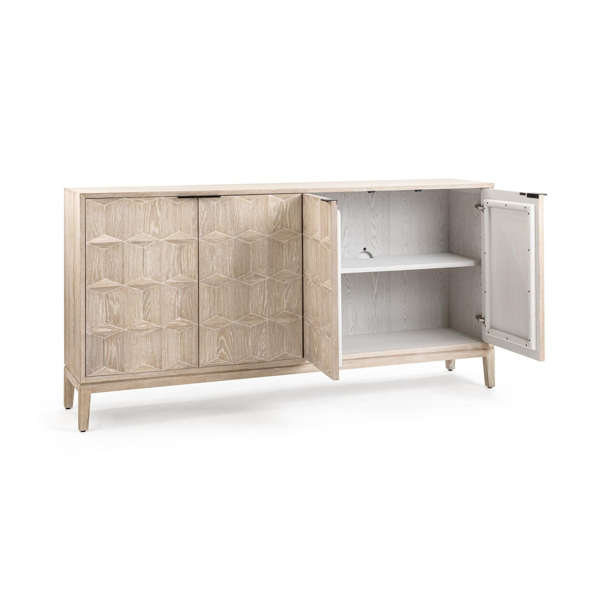 Mira - 4 Door Sideboard - White - Select Living Furniture - Sideboards - Classic Home - 52004671 - Mira - 4 Door Sideboard - White -