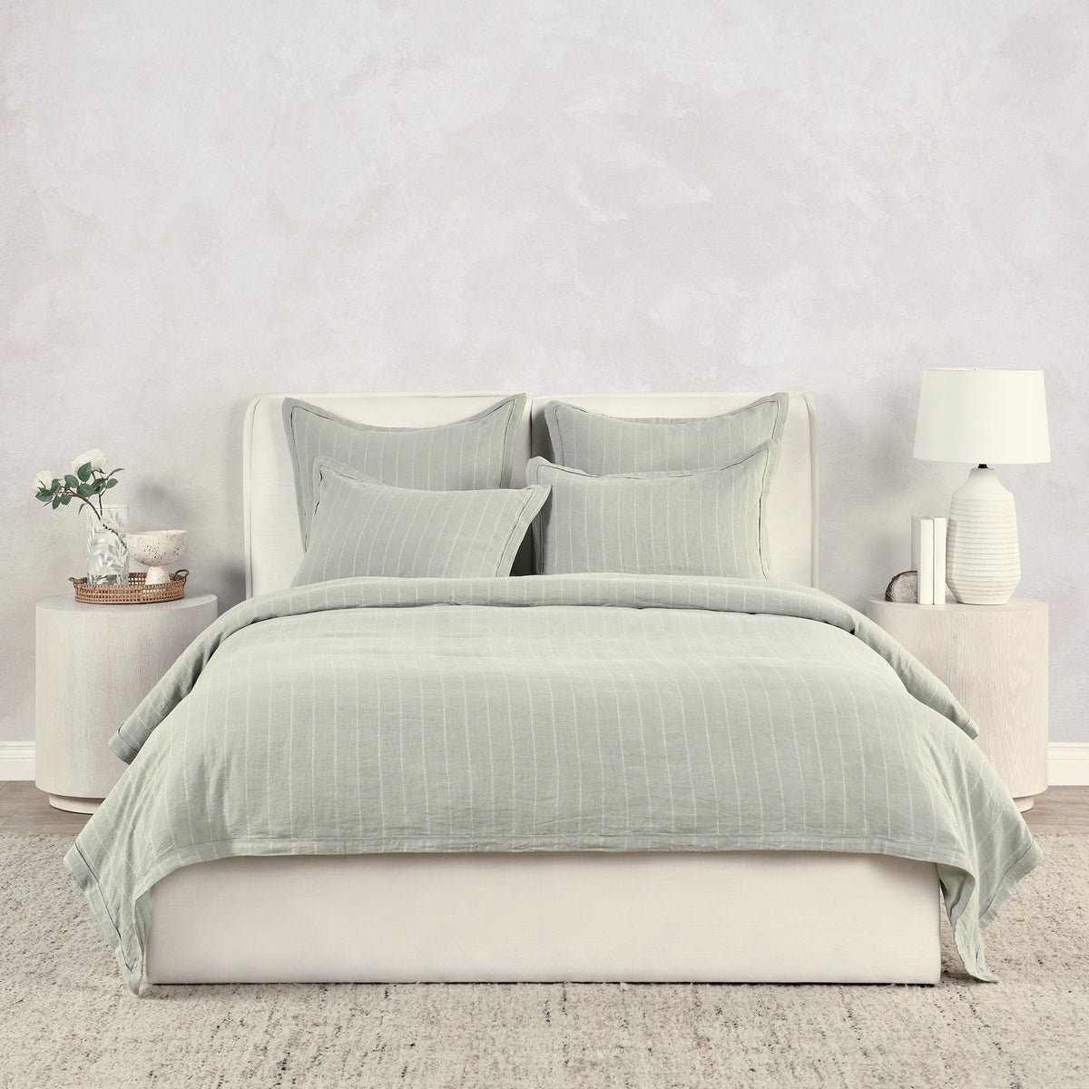 Monaco - Duvet King Cover - Green - Select Living Furniture - Duvet Covers & Shams - Villa - V250124 - Monaco - Duvet King Cover - Green -