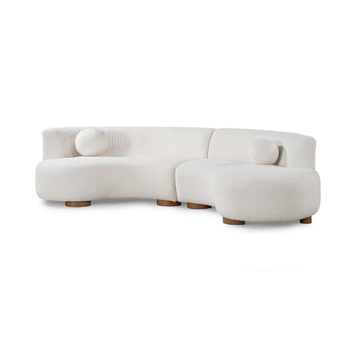 Monaco Upholstered Sectional - Select Living Furniture - Stationary Sectionals - Classic Home - - Ivory - Monaco Upholstered Sectional -