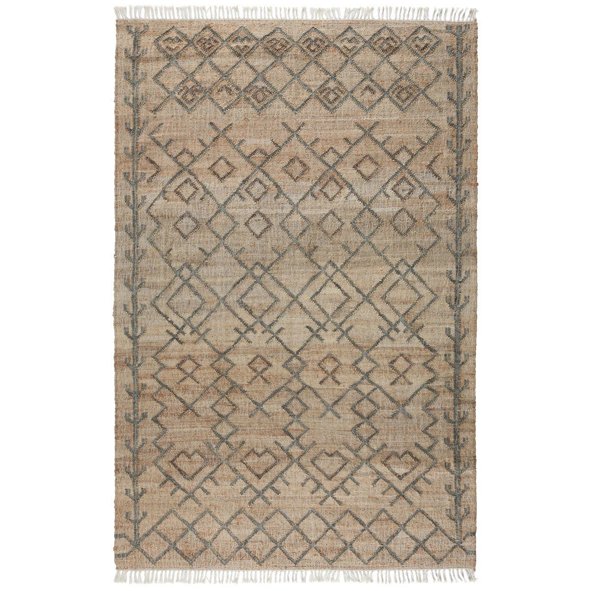 Natural Fiber - Accona Rug - Select Living Furniture - Area Rugs - Classic Home - 30090804 - Natural/Sage -5' x 8' - Natural Fiber - Accona Rug -