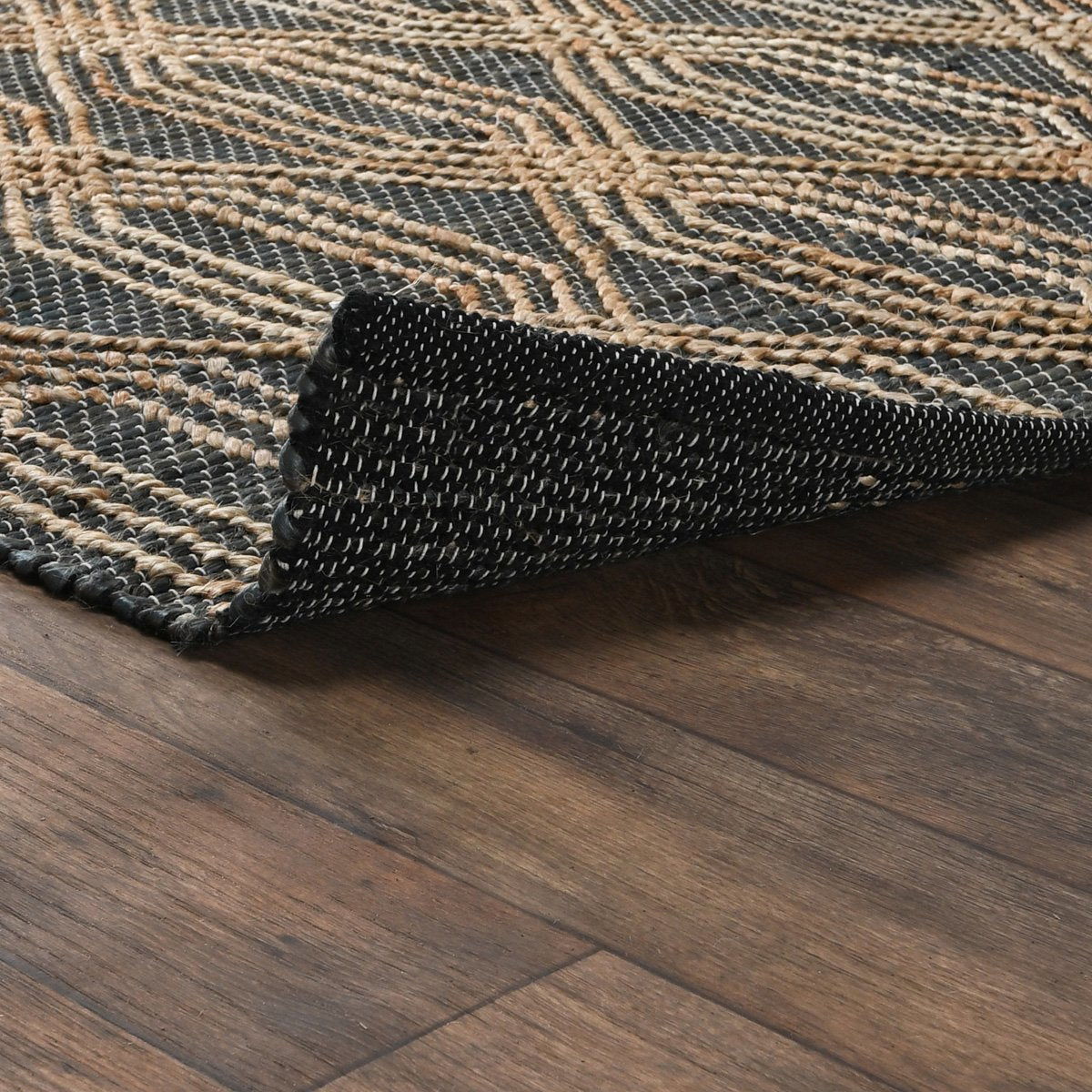 Natural Fiber - Tustin Rug - Select Living Furniture - Area Rugs - Classic Home - 30090704 - Blue Charcoal -5' x 8' - Natural Fiber - Tustin Rug -