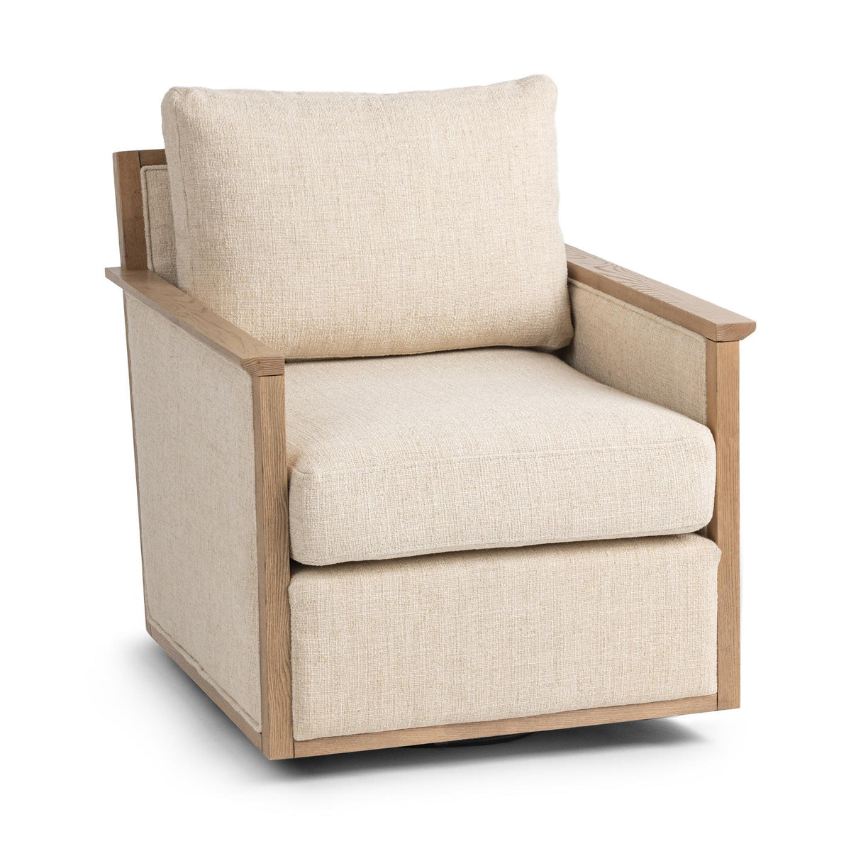 Norman - Swivel Accent Chair - Select Living Furniture - Swivel Chairs - Classic Home - 53004718 - Natural - Norman - Swivel Accent Chair -