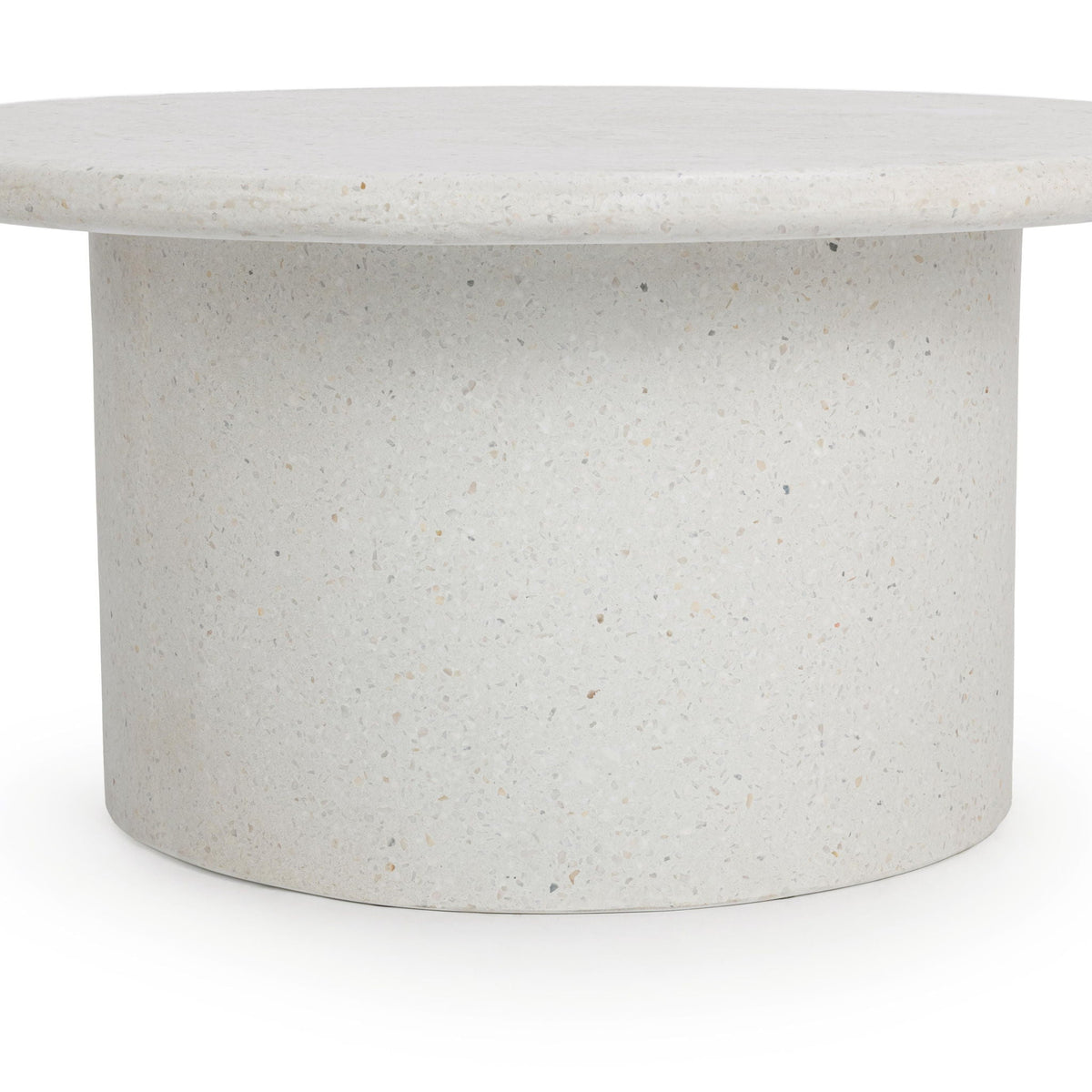 Nysa - Outdoor Round End Table - Select Living Furniture - End Tables - Classic Home - 51031811 - White -39.76"W x 39.76"D x 17.32"H - Nysa - Outdoor Round End Table -