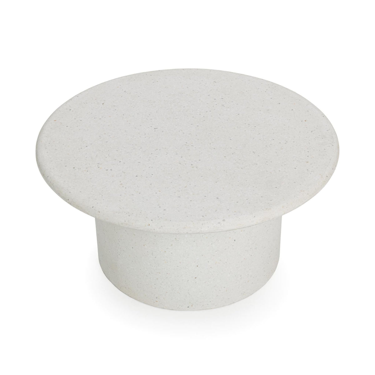 Nysa - Outdoor Round End Table - Select Living Furniture - End Tables - Classic Home - 51031811 - White -39.76"W x 39.76"D x 17.32"H - Nysa - Outdoor Round End Table -