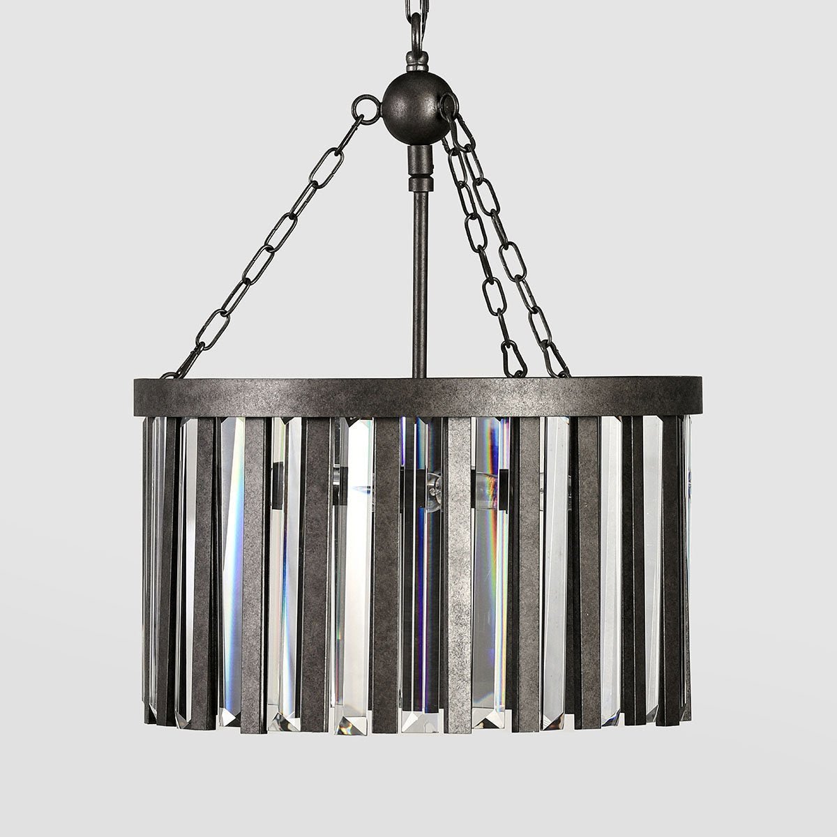 Olympia - Chandelier - Pewter - Select Living Furniture - Chandeliers - Classic Home - 56004160 - Olympia - Chandelier - Pewter -