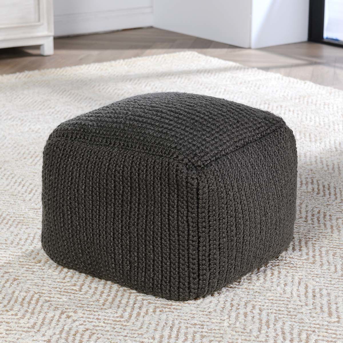 Prism - Pouf - Select Living Furniture - Accent Poufs - Villa - VP10034 - Natural - Prism - Pouf -