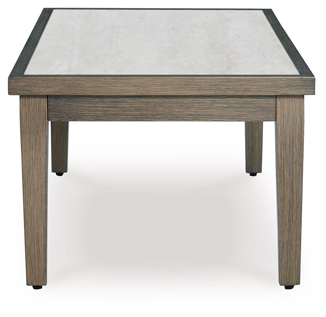 Rainier Ranch - Rectangular Cocktail Table - Brown / Beige - Select Living Furniture - Coffee Tables - Signature Design by Ashley® - P701-701 - Rainier Ranch - Rectangular Cocktail Table - Brown / Beige -