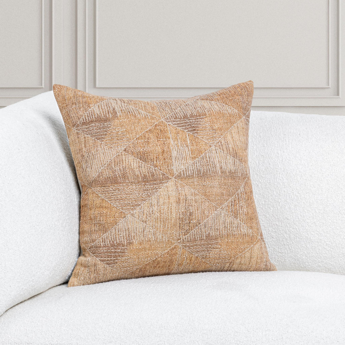 Rev - 22" x 22"Pillow - Caramel - Select Living Furniture - Accent Pillows - Villa - V320063 - Rev - 22" x 22"Pillow - Caramel -