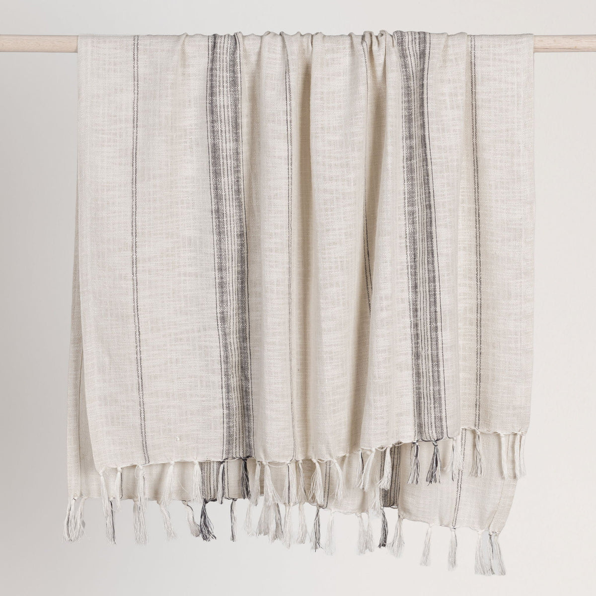 Ria - Throw - Select Living Furniture - Throws - Villa - V280088 - Ivory / Gray - Ria - Throw -