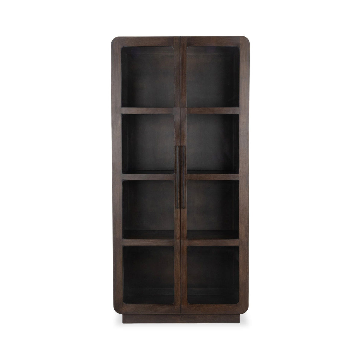 Rogers - Solid Wood Tall Cabinet - Dark Brown - Select Living Furniture - Display Cabinets - Classic Home - 52010928 - Rogers - Solid Wood Tall Cabinet - Dark Brown -
