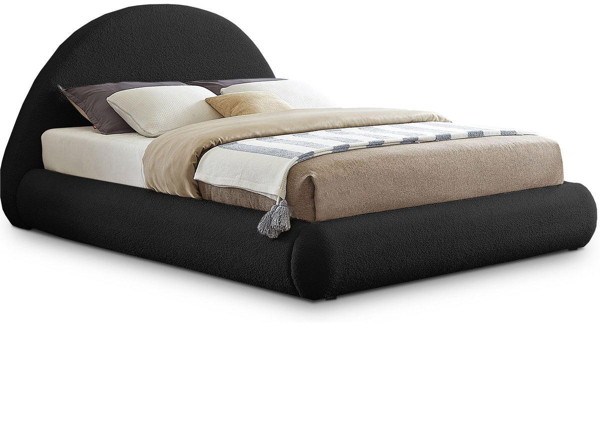 Rudy - Bed - Select Living Furniture - Upholstered Beds - Meridian Furniture - RudyBlack-K - Black -King - Rudy - Bed -