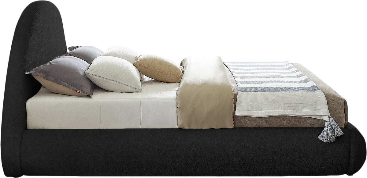 Rudy - Bed - Select Living Furniture - Upholstered Beds - Meridian Furniture - RudyBlack-K - Black -King - Rudy - Bed -