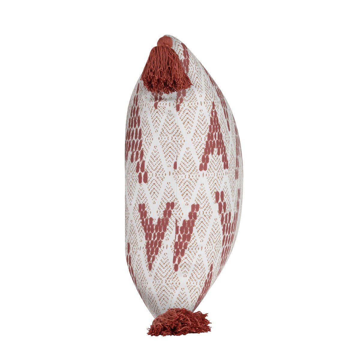 Sanibel - Pillow - Natural/Clay Red - Select Living Furniture - Outdoor Pillows - Villa - VO50022 - Sanibel - Pillow - Natural/Clay Red -