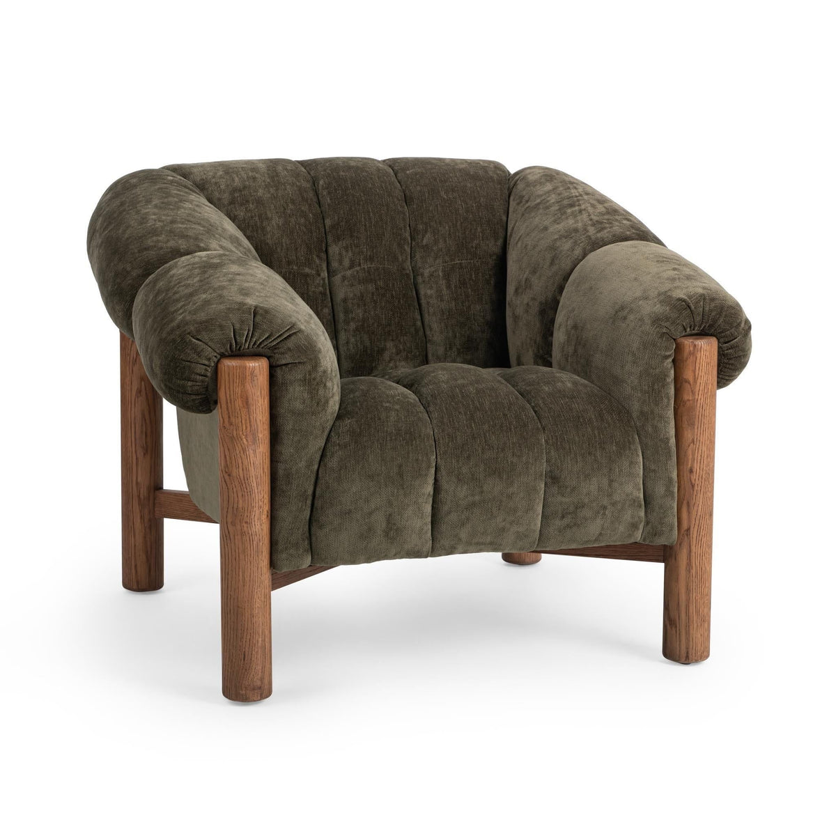 Sansa - Accent Chair - Olive Green - Select Living Furniture - Arm Chairs - Classic Home - 53051851 - Sansa - Accent Chair - Olive Green -