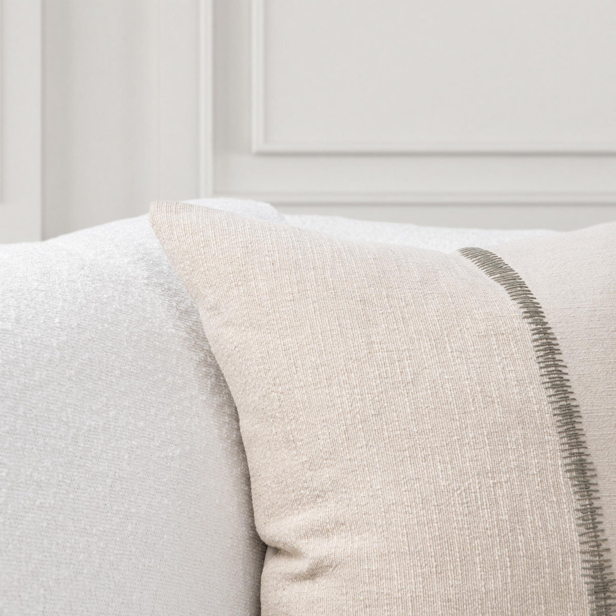 Satori - SR Nisha Accent Pillow - Select Living Furniture - Accent Pillows - Villa - V330035 - Natural / Dry Sage -22" x 22" - Satori - SR Nisha Accent Pillow -