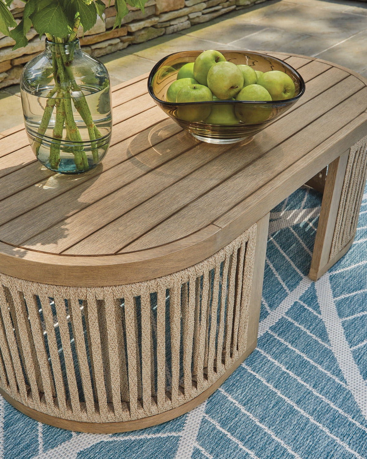 Serena Shores - Rectangular Cocktail Table - Beige - Select Living Furniture - Coffee Tables - Signature Design by Ashley® - PCP604-701 - Serena Shores - Rectangular Cocktail Table - Beige -