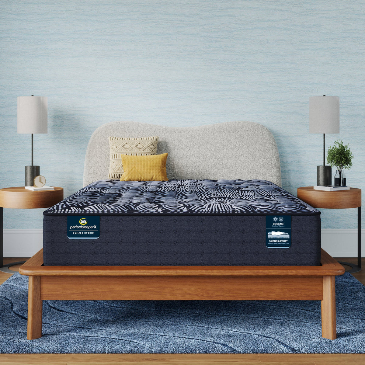 Serta® Perfect Sleeper X™ Knox Firm 13.75" Quilted Hybrid Mattress - Select Living Furniture - Pillow Top Mattresses - Serta - - Twin XL -Firm - Serta® Perfect Sleeper X™ Knox Firm 13.75" Quilted Hybrid Mattress -