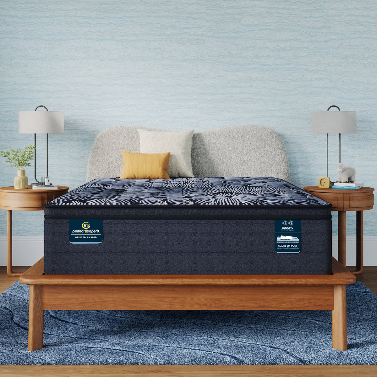 Serta® Perfect Sleeper X™ Lexton Medium Pillow Top 14.25" Quilted Hybrid Mattress - Select Living Furniture - Pillow Top Mattresses - Serta - - Twin XL -Medium - Serta® Perfect Sleeper X™ Lexton Medium Pillow Top 14.25" Quilted Hybrid Mattress -