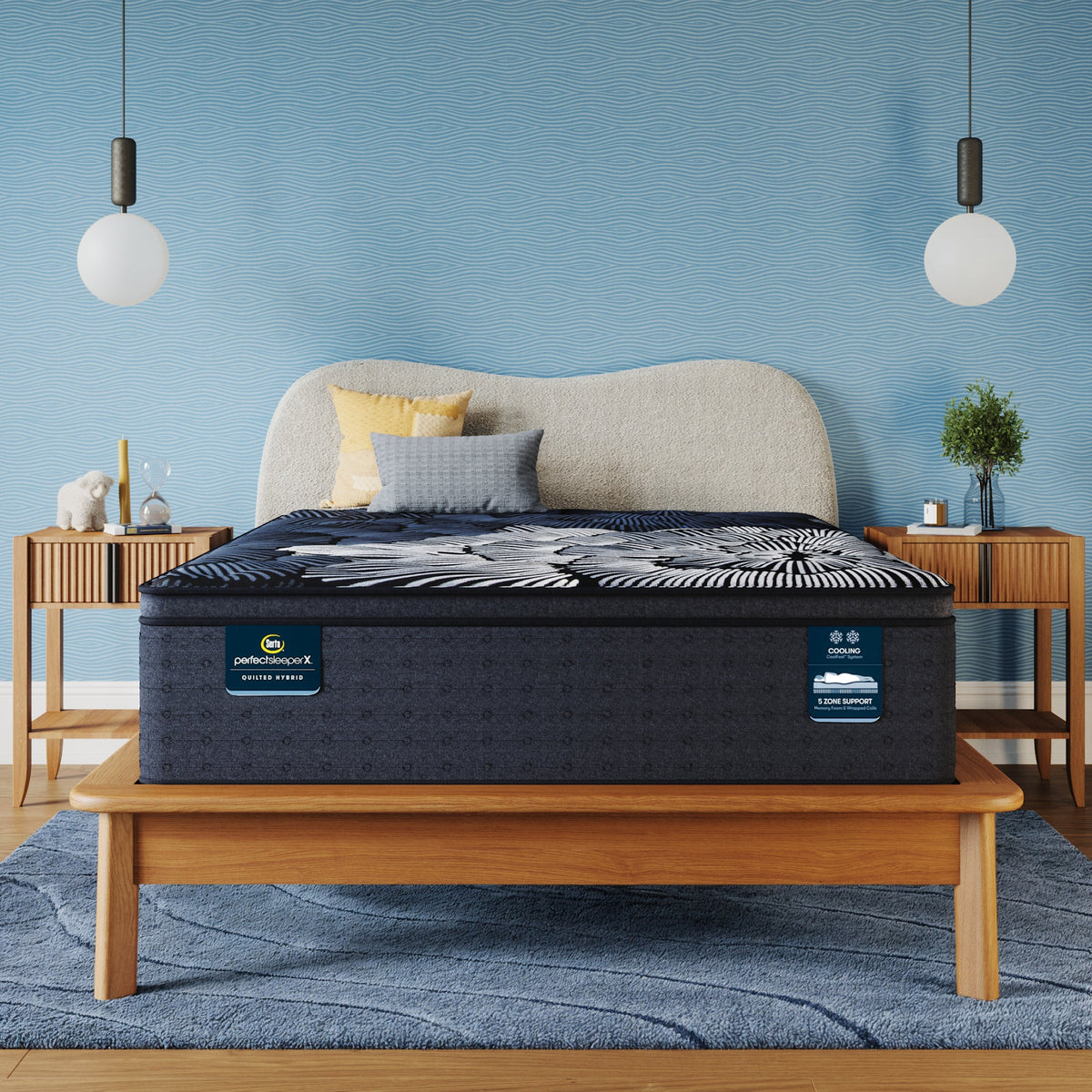 Serta® Perfect Sleeper X™ Max Plush Pillow Top 15" Quilted Hybrid Mattress - Select Living Furniture - Pillow Top Mattresses - Serta - - Twin XL -Plush - Serta® Perfect Sleeper X™ Max Plush Pillow Top 15" Quilted Hybrid Mattress -