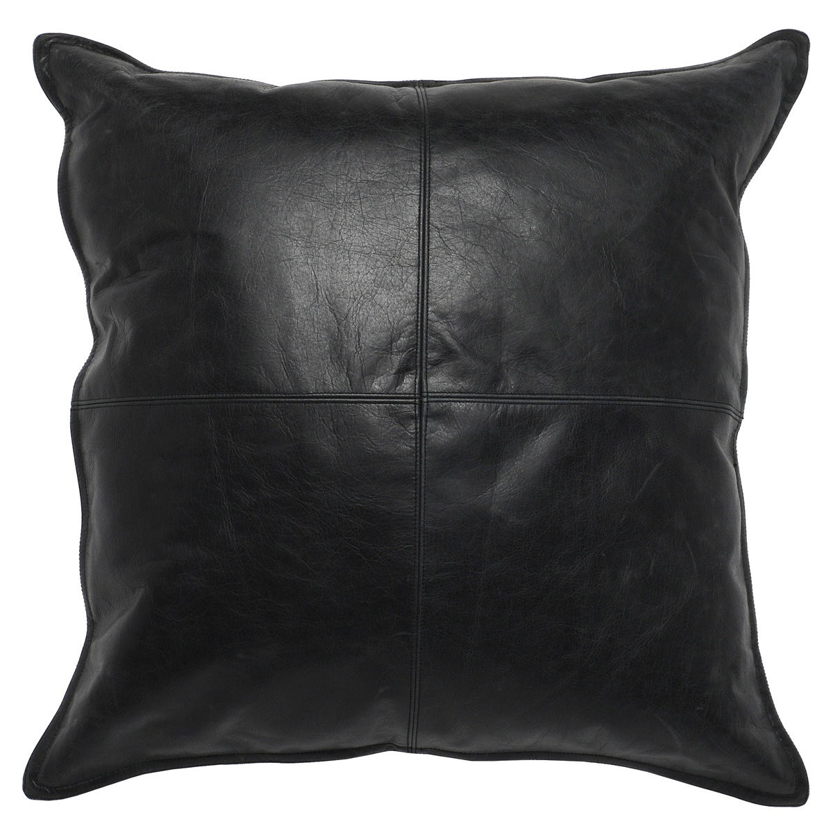 Soco Leather - SLD Dexter Pillow - Select Living Furniture - Accent Pillows - Villa - V180034 - Onyx -22" x 22" - Soco Leather - SLD Dexter Pillow -