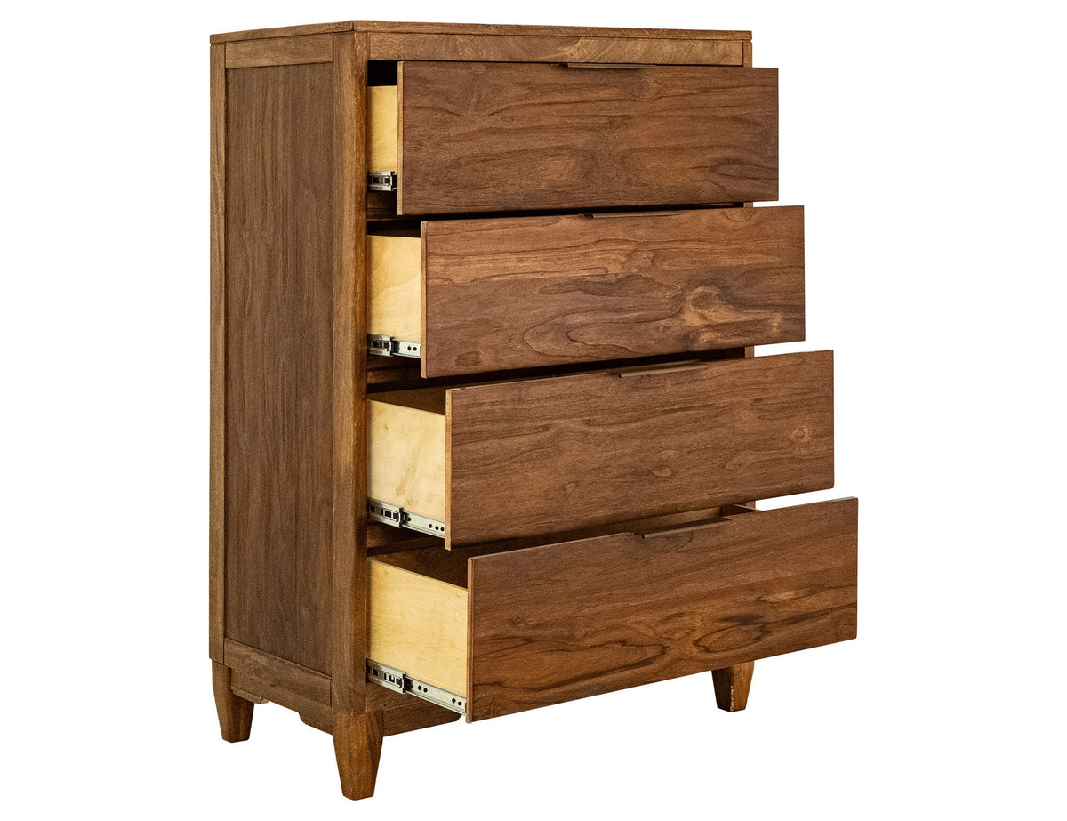 Sonora - 4 Drawer Chest - Brown - Select Living Furniture - Accent Chests - IFD Group - IFD6231CHT - Sonora - 4 Drawer Chest - Brown -