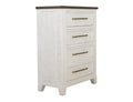 Stoa - 4 Drawer Chest - White / Brown - Select Living Furniture - Accent Chests - IFD Group - IFD4993CHT - Stoa - 4 Drawer Chest - White / Brown -