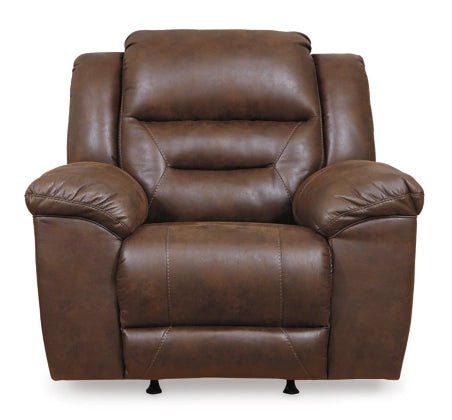 Stoneland Recliner - Select Living Furniture - Reclining Furniture, Leather Seating - Ashley Furniture - Chocolate - Stoneland Recliner -
