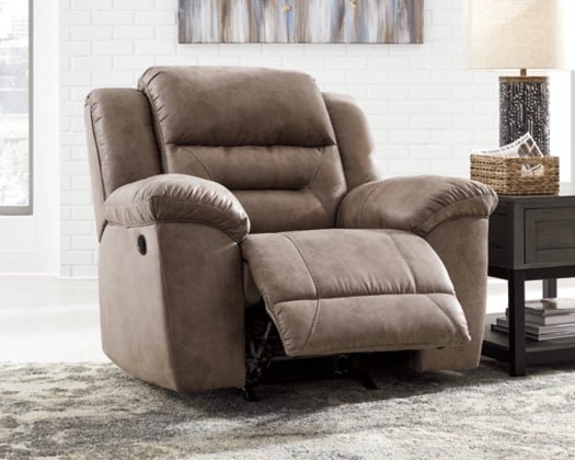 Stoneland Recliner - Select Living Furniture - Reclining Furniture, Leather Seating - Ashley Furniture - Fossil - Stoneland Recliner -