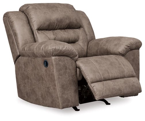 Stoneland Recliner - Select Living Furniture - Reclining Furniture, Leather Seating - Ashley Furniture - Fossil - Stoneland Recliner -