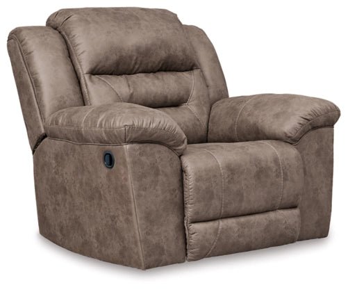 Stoneland Recliner - Select Living Furniture - Reclining Furniture, Leather Seating - Ashley Furniture - Fossil - Stoneland Recliner -