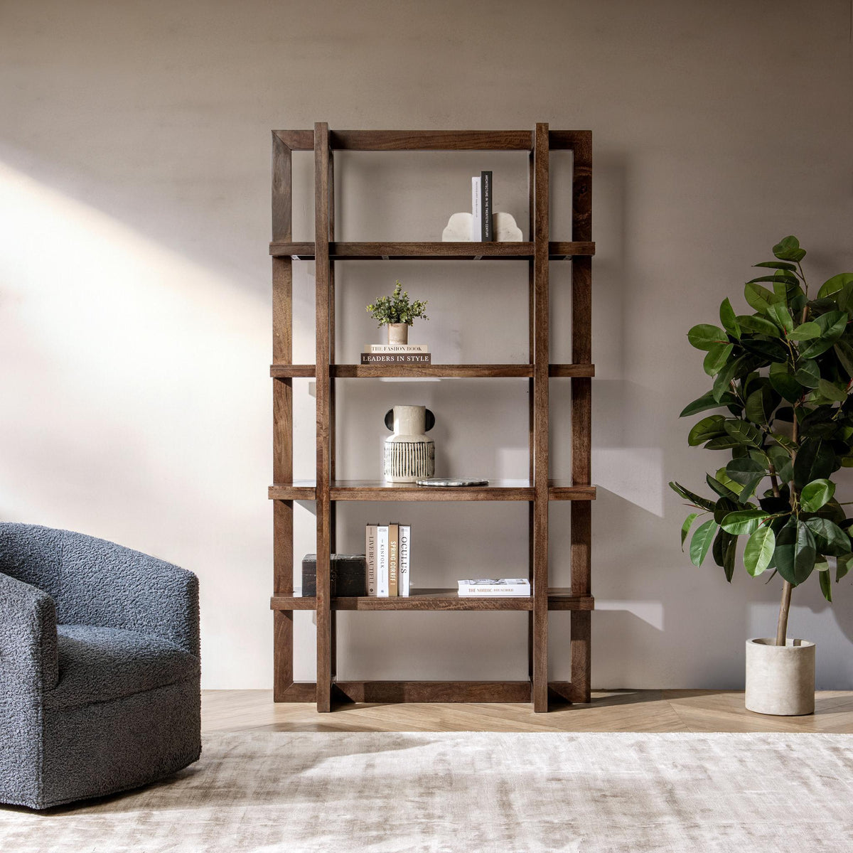 Sydney - Bookcase - Select Living Furniture - Etageres - Classic Home - 52010619 - Brown - Sydney - Bookcase -