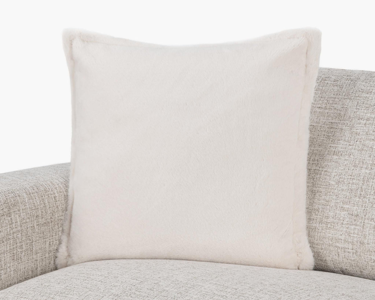 Taiga - Faux Fur Pillow - Select Living Furniture - Accent Pillows - Villa - V310062 - Ivory -22" x 22" - Taiga - Faux Fur Pillow -
