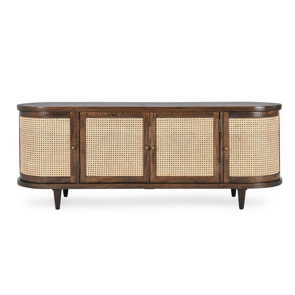 Teresa - 4 Door Buffet - Walnut / Natural Brown - Select Living Furniture - Buffets - Classic Home - 52005576 - Teresa - 4 Door Buffet - Walnut / Natural Brown -