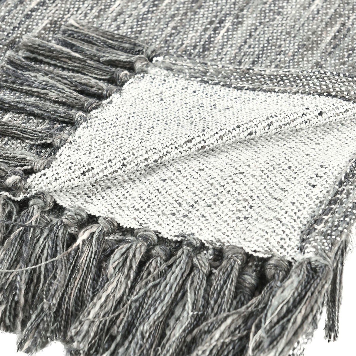 Throws - 50" x 70" TC Sharma Throw - Gray - Select Living Furniture - Throws - Villa - V290139 - Throws - 50" x 70" TC Sharma Throw - Gray -